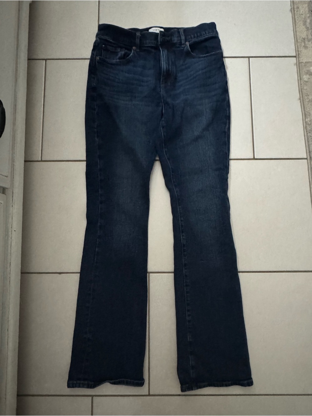 LOFT Dark Blue Wide Leg Jeans